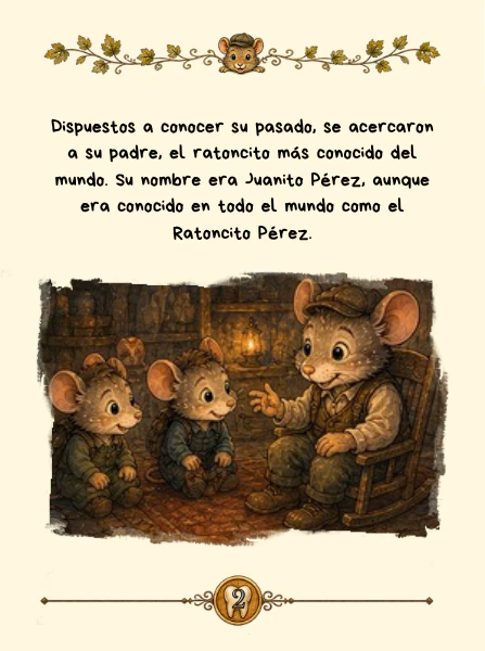 Sample page 2 from the original Spanish edition of The Origin of the Little Mouse Pérez