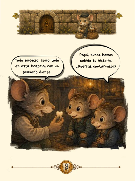 Sample page 3 from the original Spanish edition of The Origin of the Little Mouse Pérez